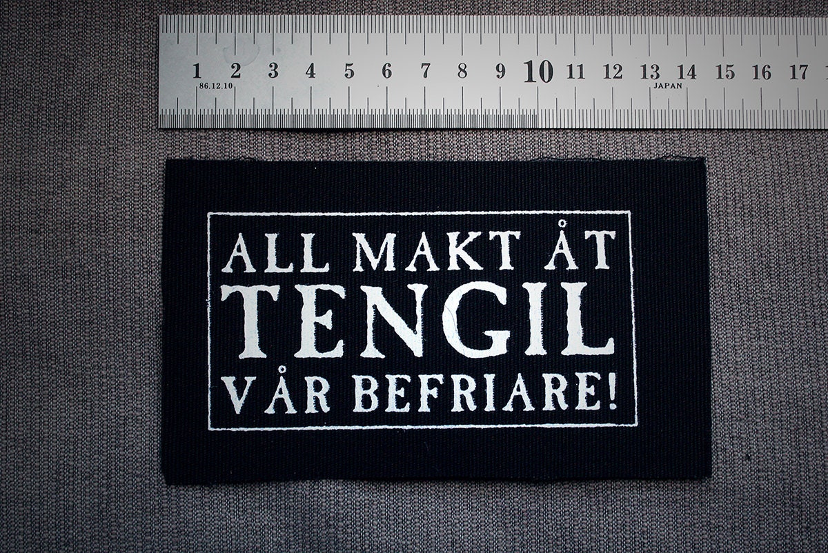 Tengil, all makt åt Tengil vår befriare, The Brothers Lionheart - screen printed PATCH