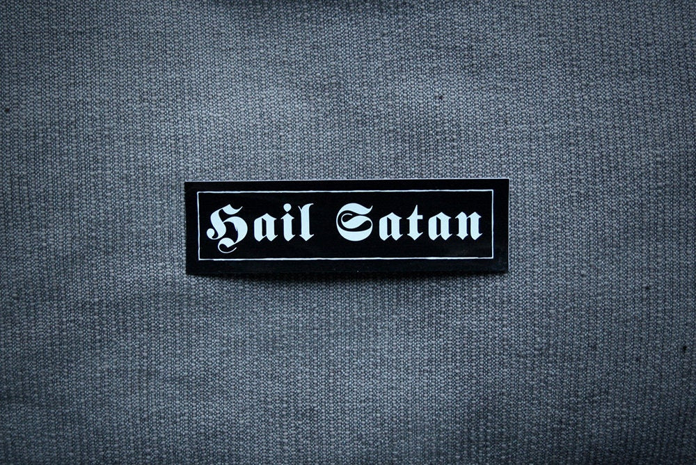 Hail Satan small version - vinyl STICKER