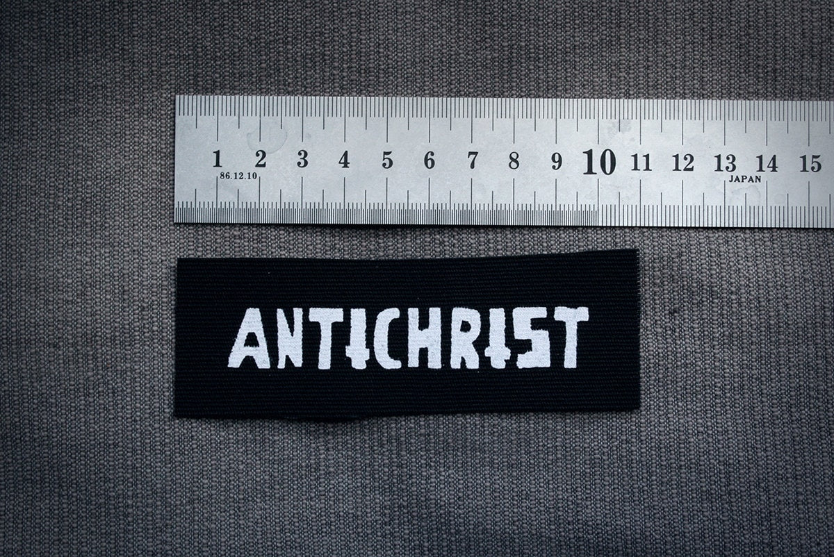 Antichrist - screen printed PATCH