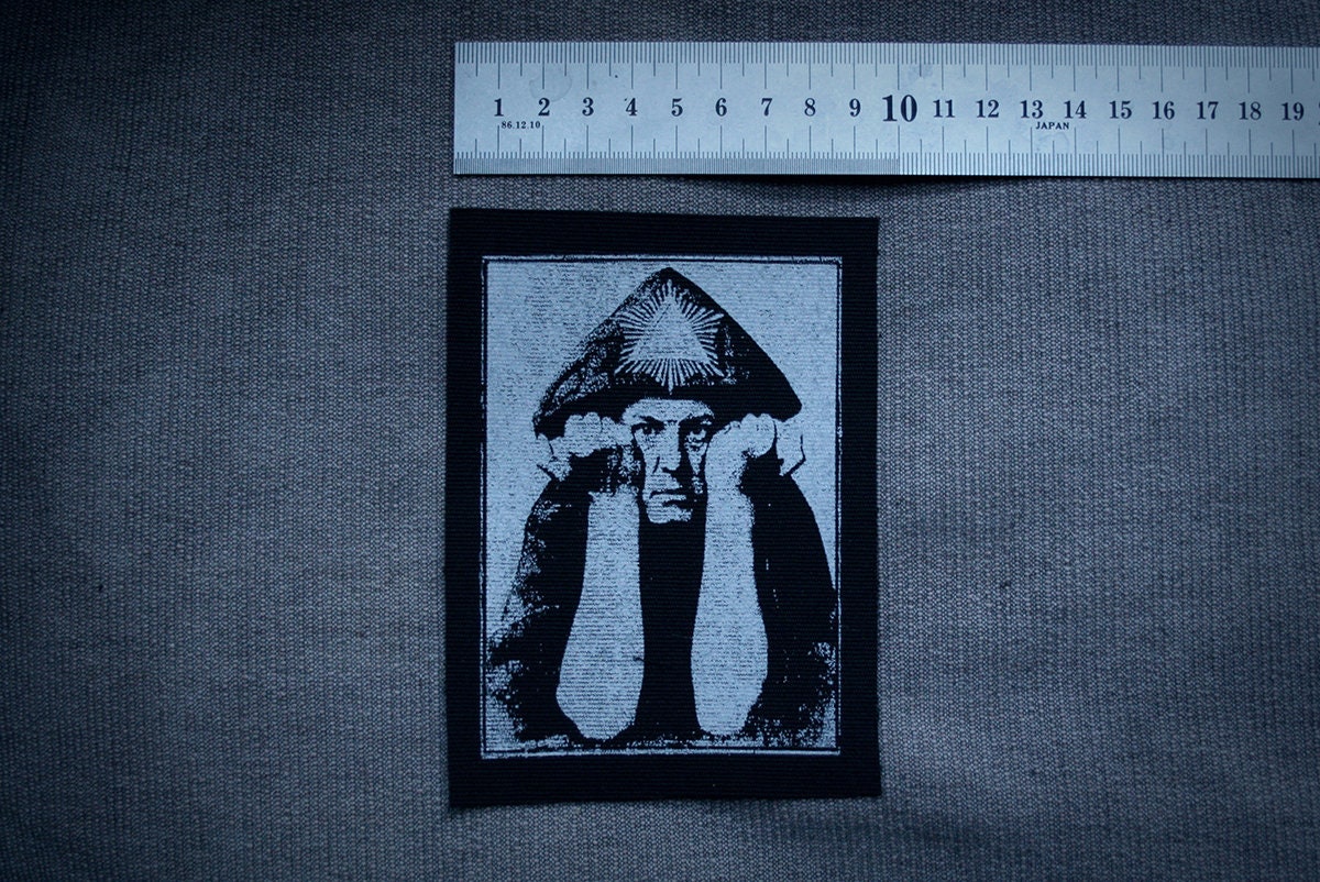 Aleister Crowley - screen printed PATCH