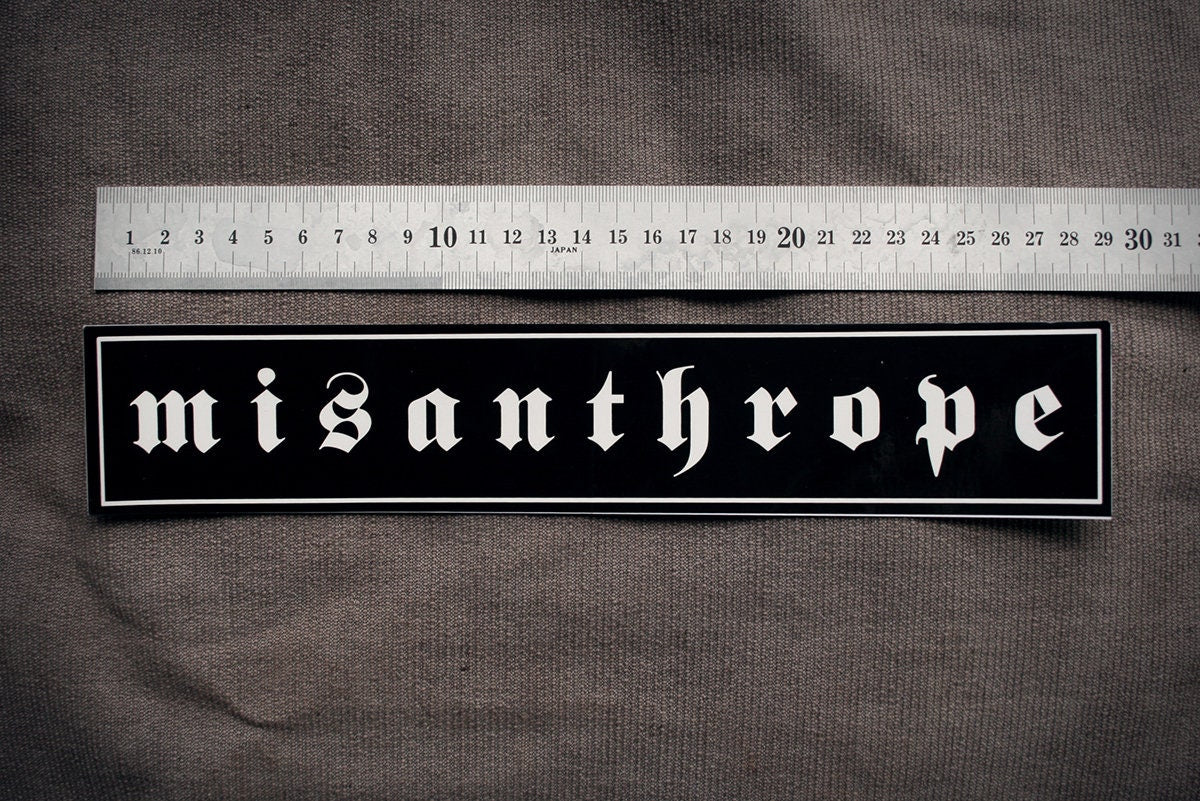 Misanthrope - BUMPER vinyl sticker