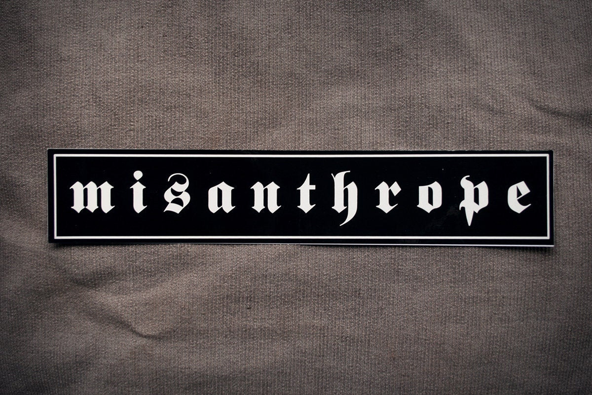 Misanthrope - BUMPER vinyl sticker