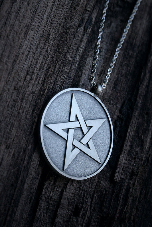 Pentagram, pointing down - NECKLACE