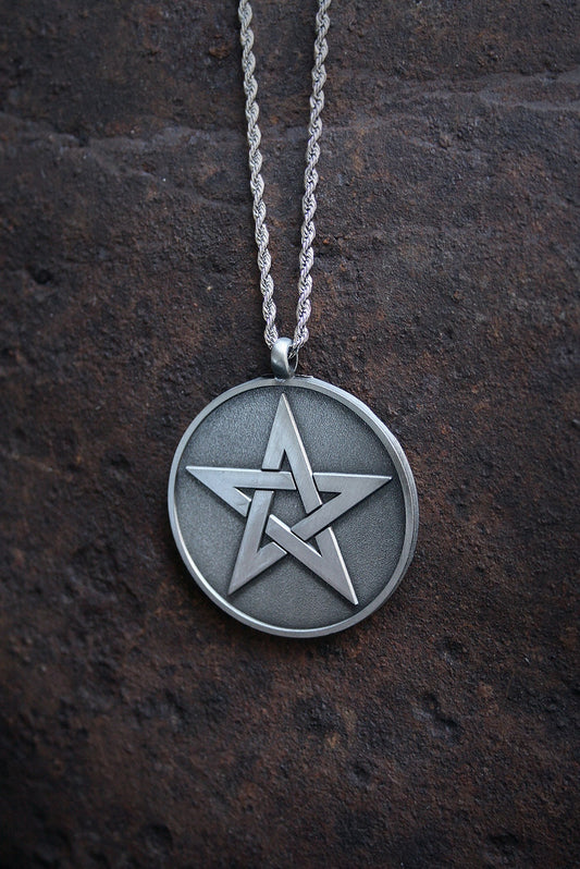 Pentagram, pointing down - NECKLACE