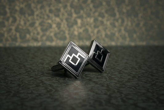 Black lodge, owl cave symbol - Cufflinks