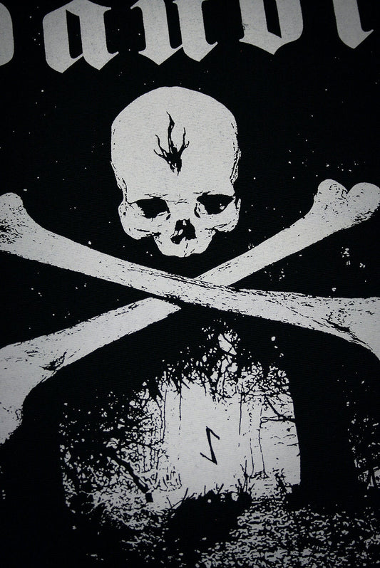 DAUDI, skull with crossed bones - BACK PATCH