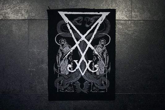 Lucifer seal and the 2 headed serpent - BACK PATCH