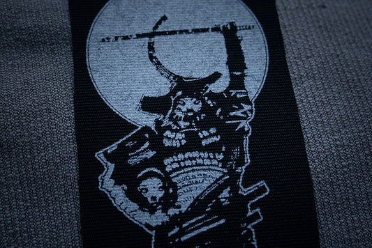 Samurai, ronin - screen printed PATCH