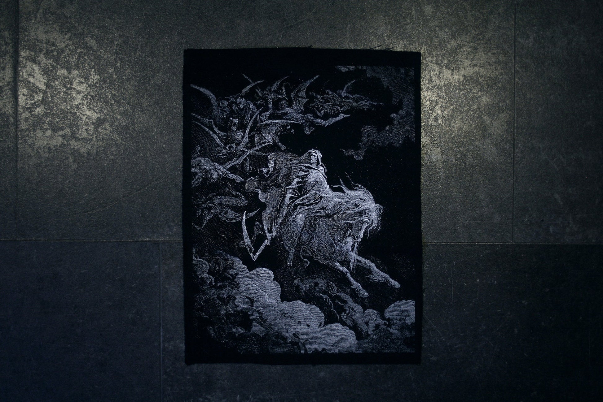 DEATH, Gustave Dore illustration - BACK PATCH