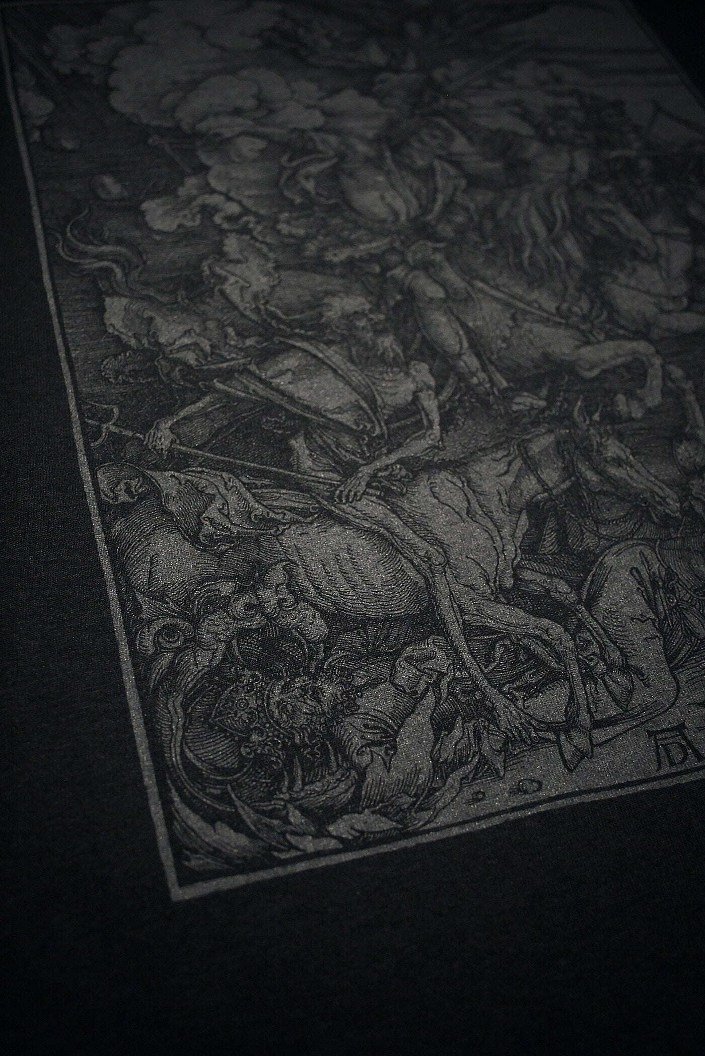 Four Horsemen of the Apocalypse, woodcut illustration by Albrecht Dürer - T-shirt female fitted