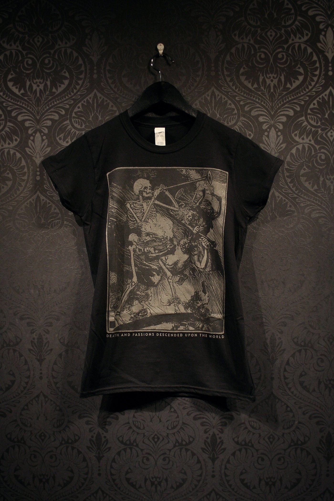 Death and Passions Descend upon the World, Auguste Louis Lepère Illustration - T-shirt female fitted