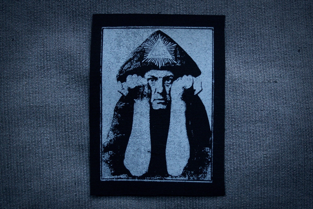 Aleister Crowley - screen printed PATCH