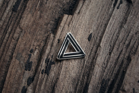Penrose triangle, tribar, impossible figure, Oscar Reutersvärd - PIN