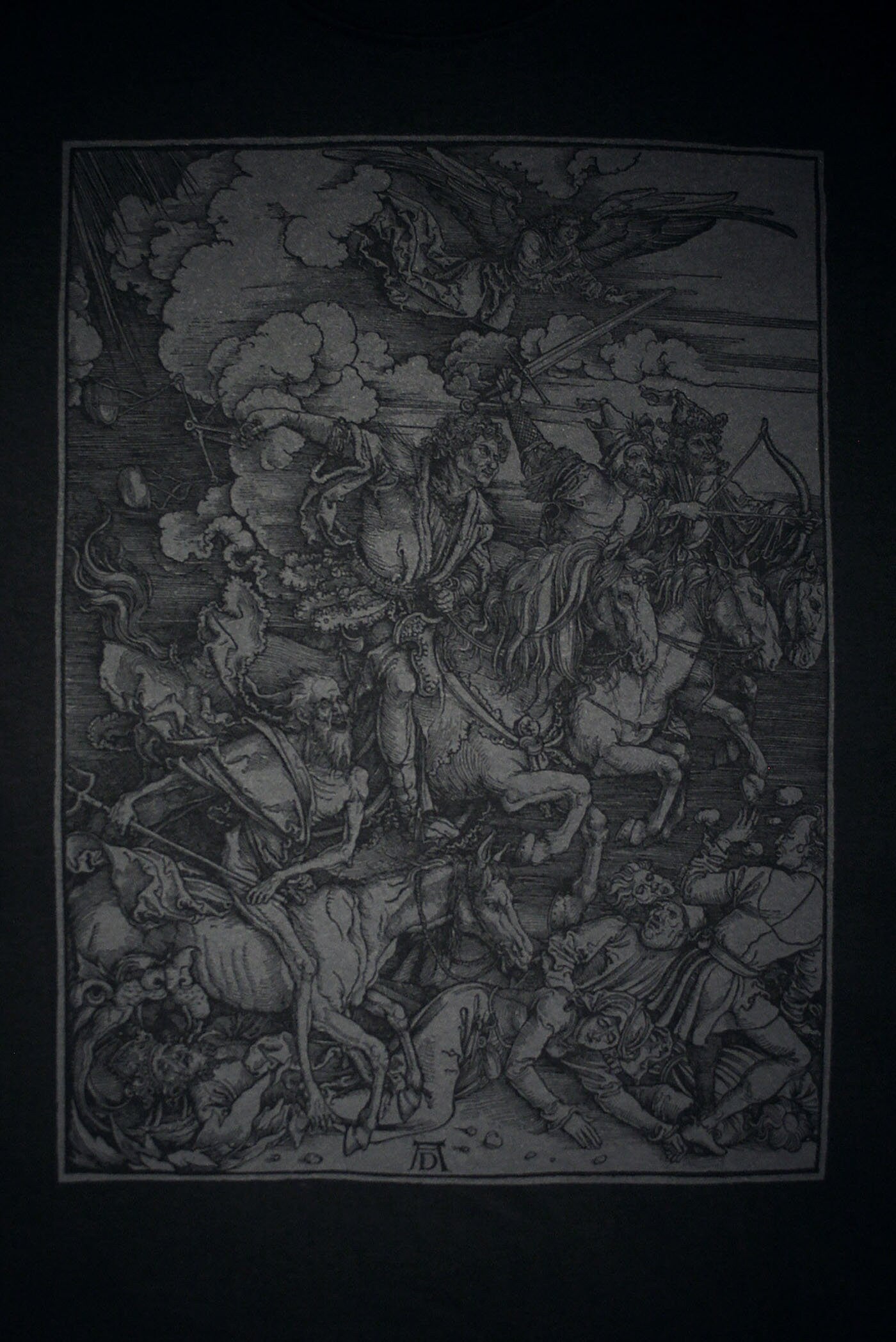 Four Horsemen of the Apocalypse, woodcut illustration by Albrecht Dürer - T-shirt female fitted