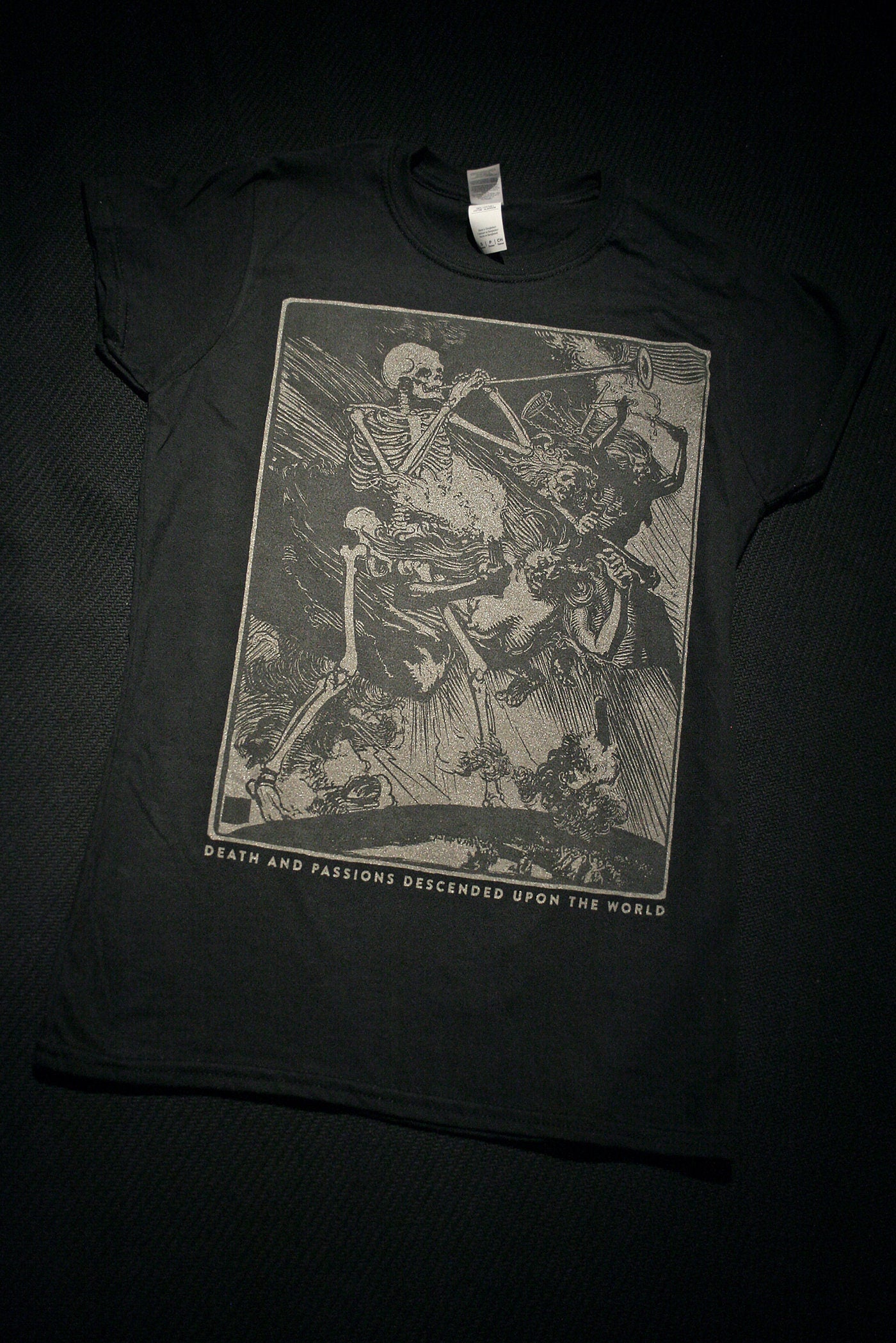 Death and Passions Descend upon the World, Auguste Louis Lepère Illustration - T-shirt female fitted