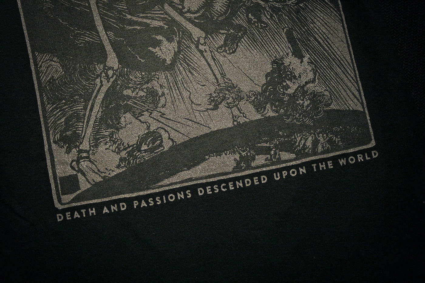 Death and Passions Descend upon the World, Auguste Louis Lepère Illustration - T-shirt female fitted