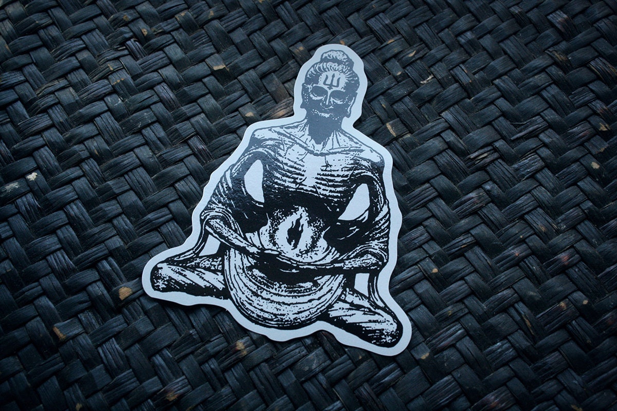Starving Buddha - vinyl STICKER