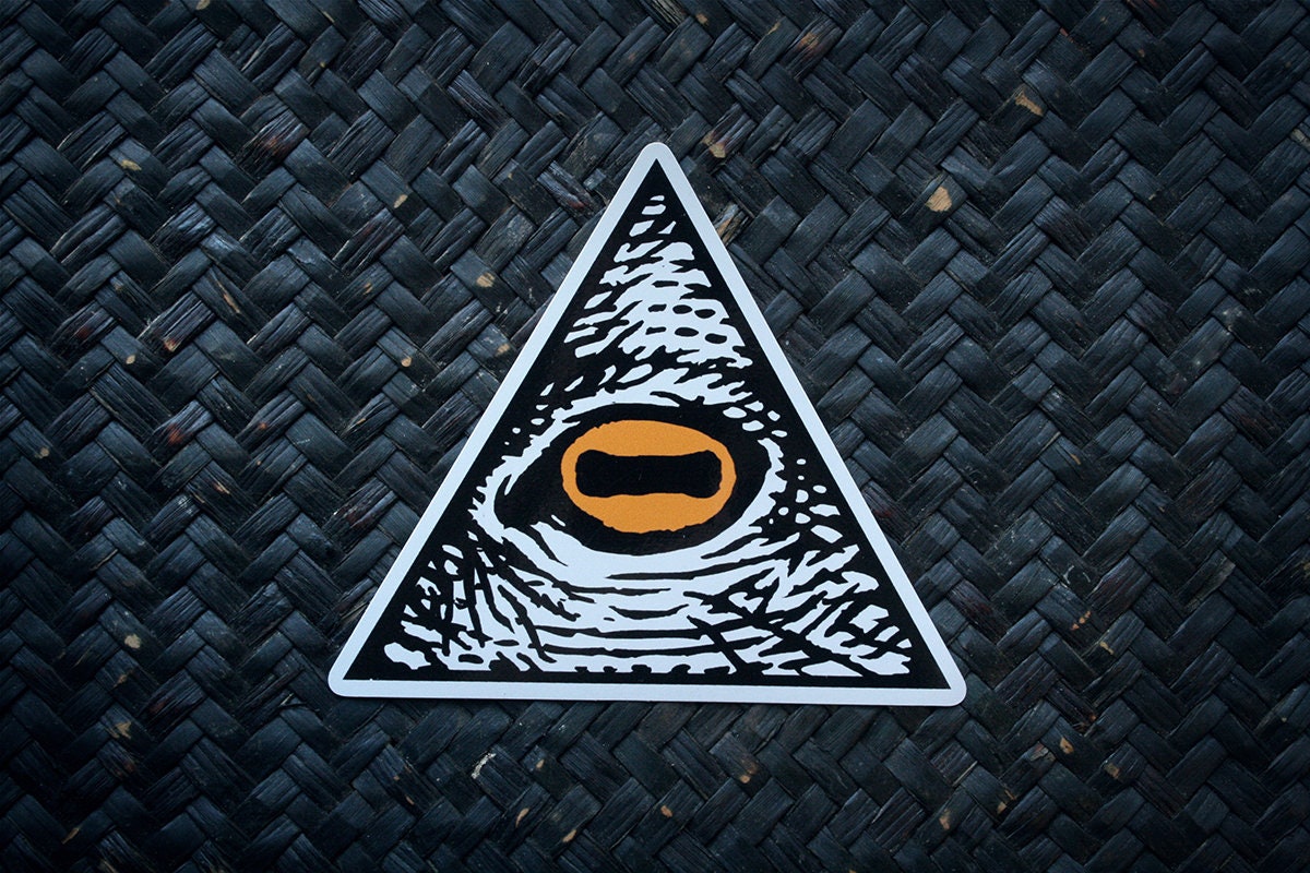 Goat eye, third eye, Illuminati - vinyl STICKER