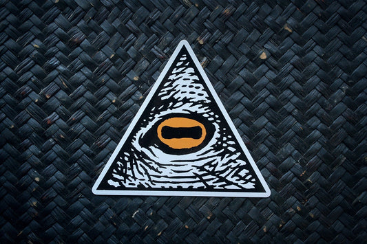 Goat eye, third eye, Illuminati - vinyl STICKER