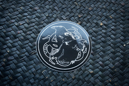 Hugin and Munin, Odins Ravens - vinyl STICKER