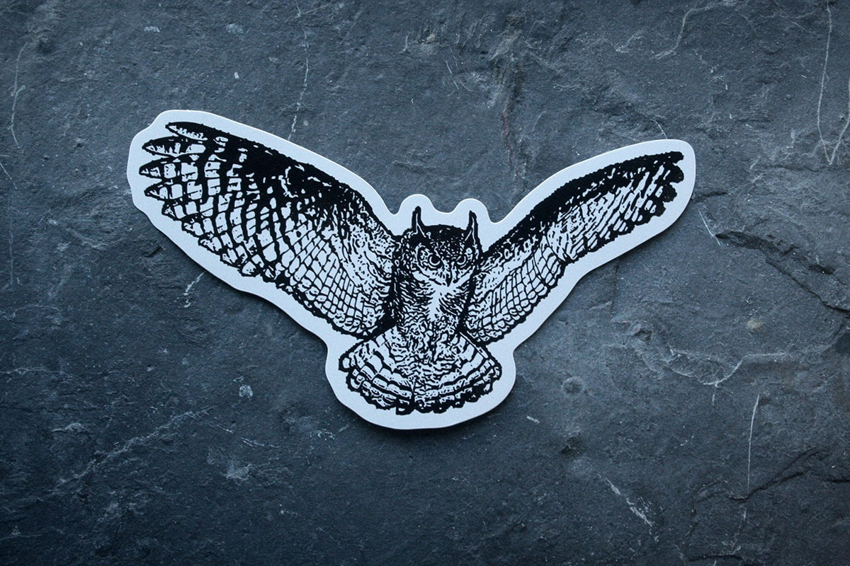 Owl - vinyl STICKER