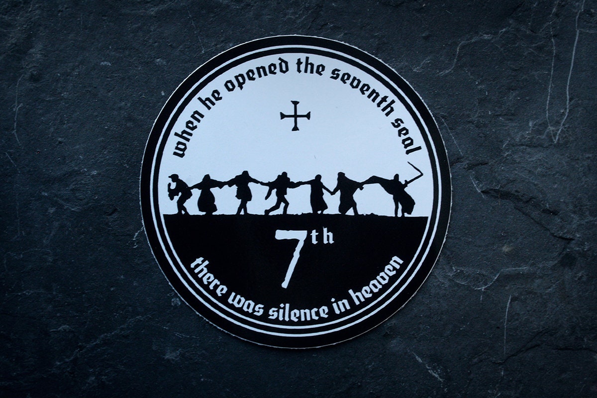 Seventh seal, Bergman tribute - vinyl STICKER