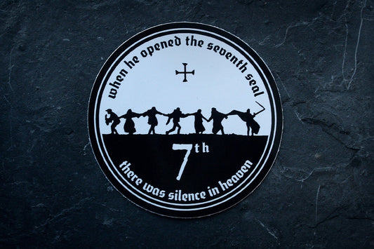 Seventh seal, Bergman tribute - vinyl STICKER