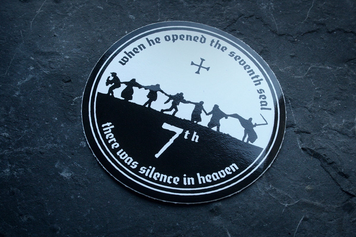 Seventh seal, Bergman tribute - vinyl STICKER