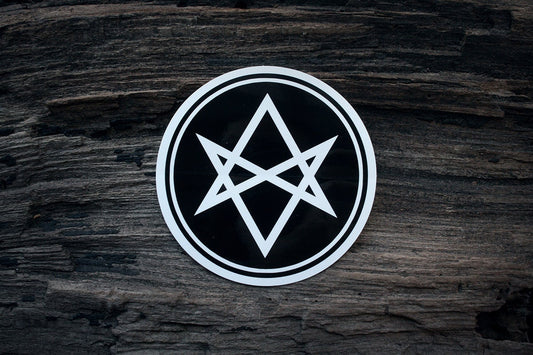 Unicursal hexagram - vinyl STICKER