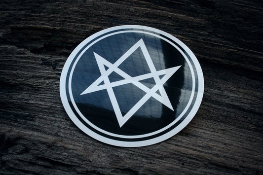 Unicursal hexagram - vinyl STICKER