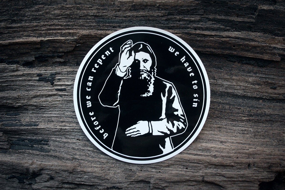 Rasputin - vinyl STICKER