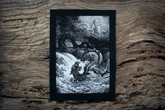 LEVIATHAN, Gustave Dore illustration - screen printed PATCH