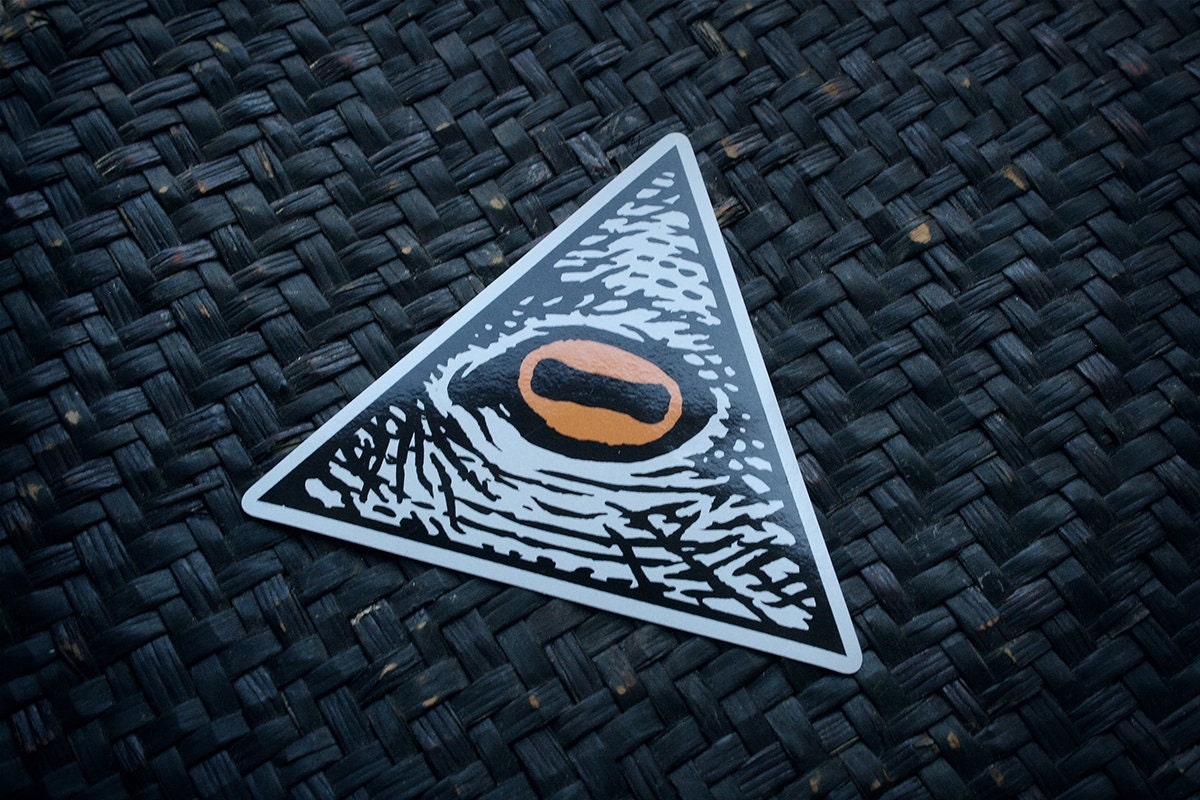 Goat eye, third eye, Illuminati - vinyl STICKER