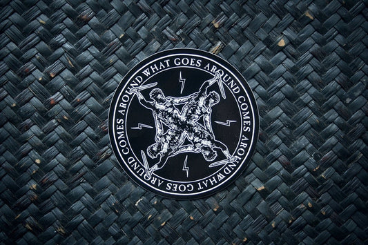 What goes around comes around, vengeance - vinyl STICKER
