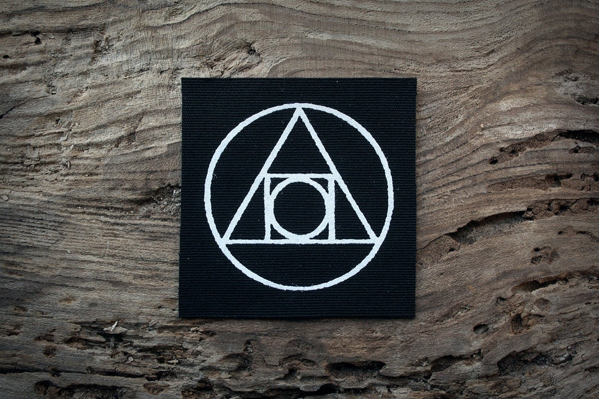 Philosopher’s Stone, Alchemy symbol - screen printed PATCH – TORVENIUS