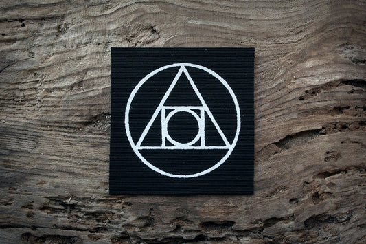 Philosopher’s Stone, Alchemy symbol - screen printed PATCH