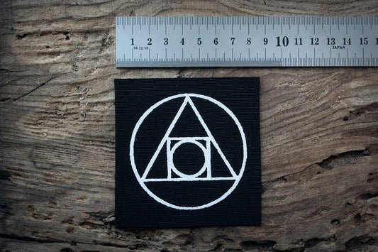 Philosopher’s Stone, Alchemy symbol - screen printed PATCH