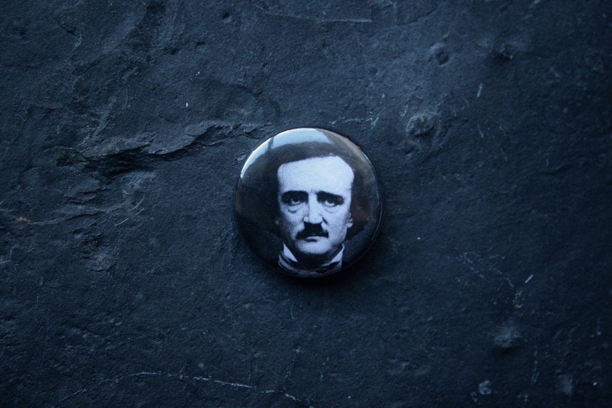 Edgar Allan Poe - 25 mm badge / button