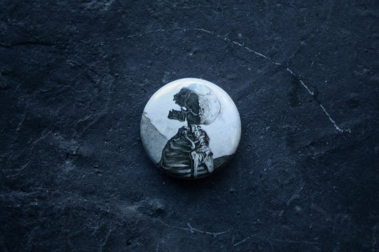 Screaming skull - 25 mm badge / button