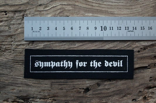 Sympathy for the devil - screen printed PATCH