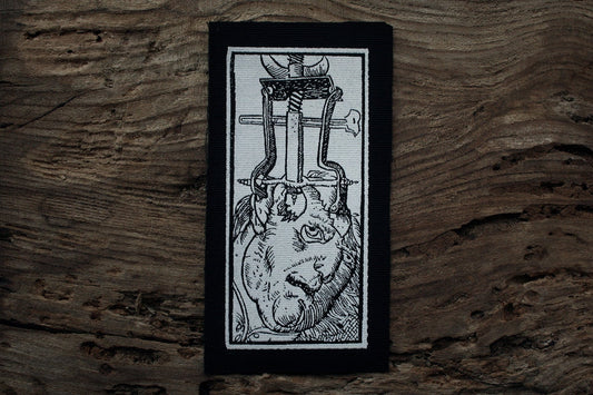 Trepanation, trepanning, version 2 - screen printed PATCH