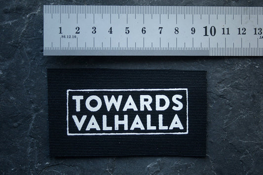 Towards Valhalla - screen printed PATCH