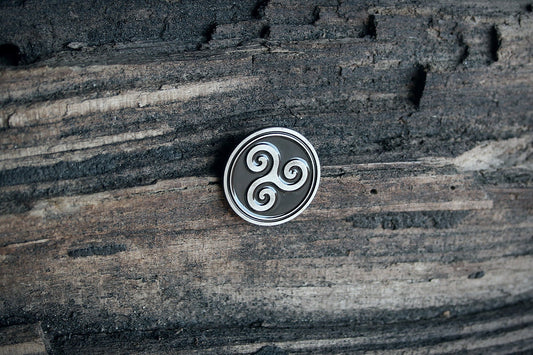 Triskelion, triskele, round version - PIN