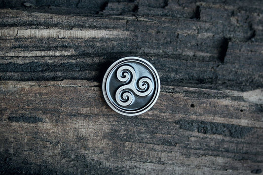 Triskelion, triskele, round version - PIN