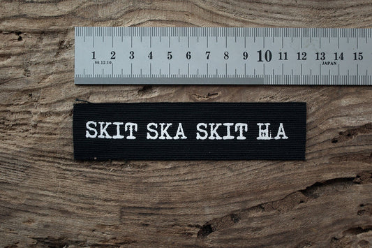 Skit ska skit ha, shit to whom that deserves it - screen printed PATCH