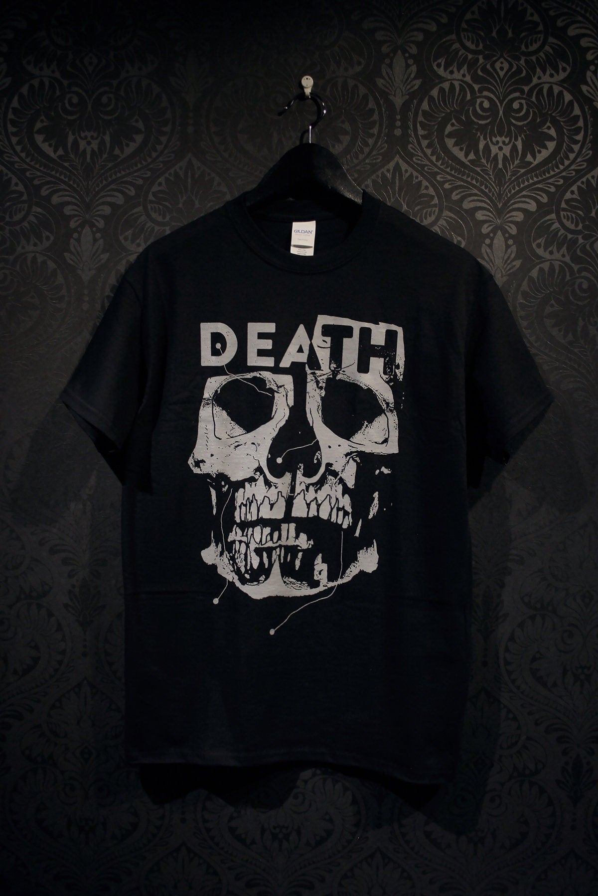 DEATH, anatomical skull, grey version - T-shirt