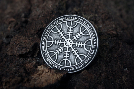 Aegishjalmur, Vegvisir coin - collectible divination flip COIN