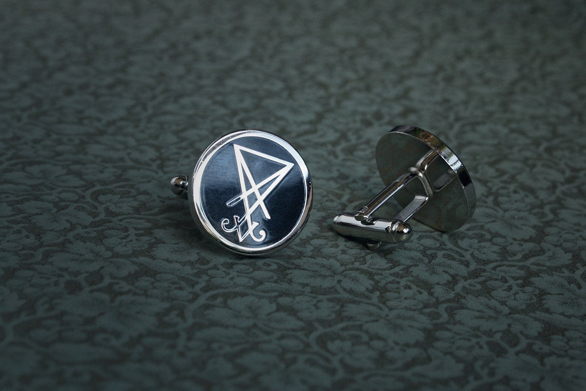 Seal of Lucifer, Lucifer Sigil - Cufflinks