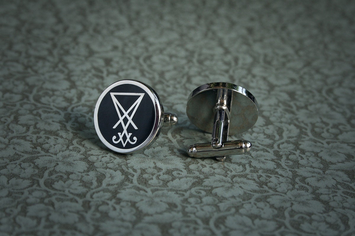 Seal of Lucifer, Lucifer Sigil - Cufflinks