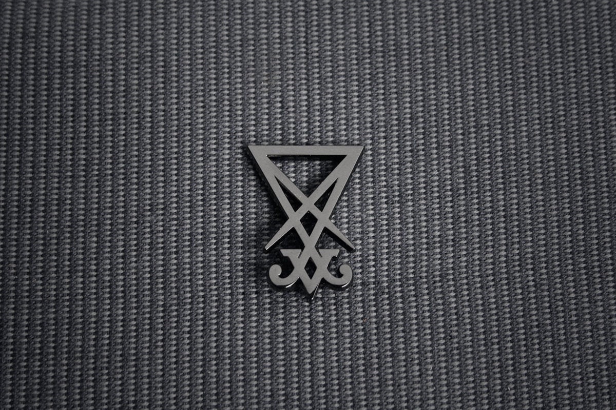 Lucifer seal, The Sigil of Lucifer, black color version - PIN